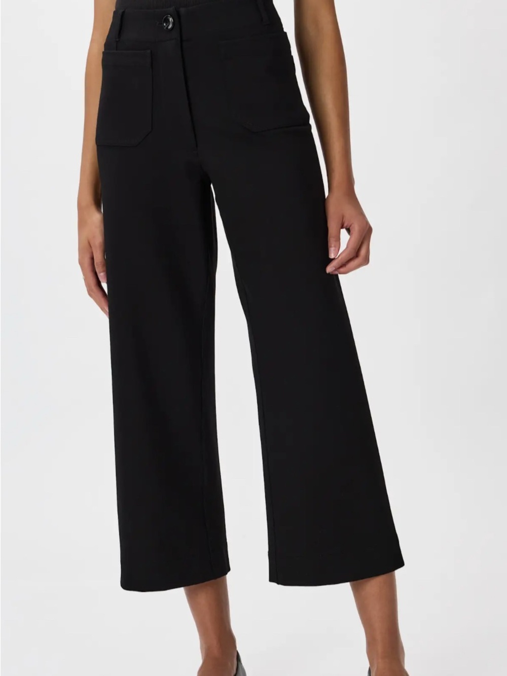 QUINCI Ultra-Stretch Ponte
Cropped Wide Leg Pants Black Sz 6
Colette Cut Luxury